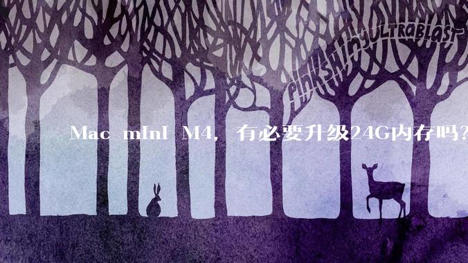 Mac mini M4，有必要升级24G内存吗？